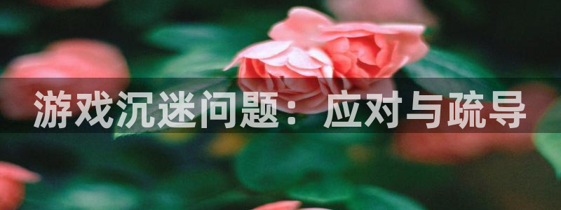 星欧娱乐什么意思：游戏沉迷问题：应对与疏导